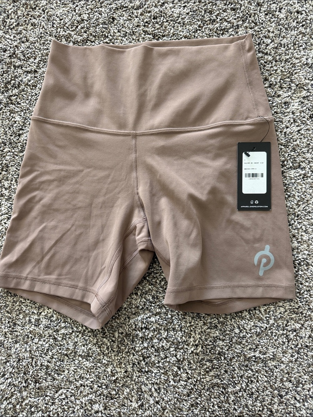 lululemon athletica High-Waist Biker Shorts in Mauve Taupe